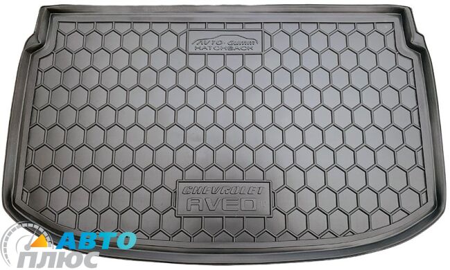 Автомобильный коврик в багажник Chevrolet Aveo 2012- Hatchback (Avto-Gumm)