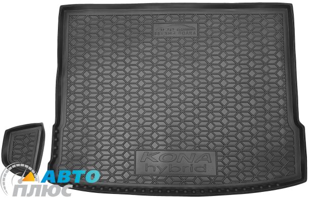 Автомобільний килимок в багажник Hyundai Kona 2023- hybrid/electric верхня полиця (AVTO-Gumm)