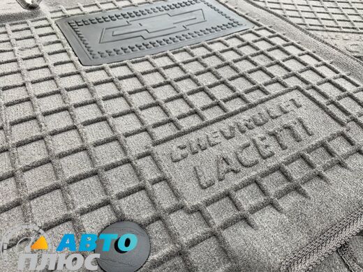 Гибридные коврики в салон Chevrolet Lacetti 2004- серые (AVTO-Gumm)