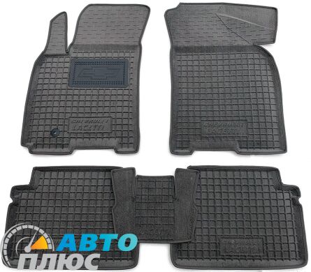 Гибридные коврики в салон Chevrolet Lacetti 2004- серые (AVTO-Gumm)