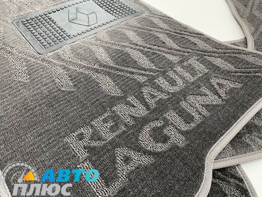 Композитные коврики в салон Renault Laguna 2 2001- (V) серые AVTO-Tex