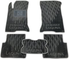 Композитные коврики в салон Renault Laguna 2 2001- (V) серые AVTO-Tex