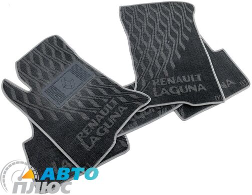 Композитные коврики в салон Renault Laguna 2 2001- (V) серые AVTO-Tex