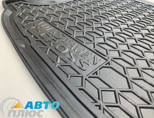Автомобильный коврик в багажник Volkswagen T-Cross 2018- (верхняя полка) (Avto-Gumm)