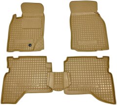 Автомобильные коврики в салон Mitsubishi Pajero Sport 1998-2007 бежевые (AVTO-Gumm)