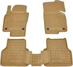 Автомобильные коврики в салон Volkswagen Tiguan 2007-2016 бежевые (AVTO-Gumm)