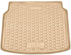 Автомобильный коврик в багажник Chery Tiggo 4 2025- бежевый (AVTO-Gumm)