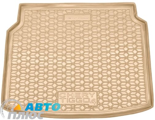 Автомобильный коврик в багажник Chery Tiggo 4 2025- бежевый (AVTO-Gumm)