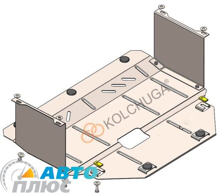 Металлическая защита двигателя Kia Picanto 2017- (Кolchuga) Standart