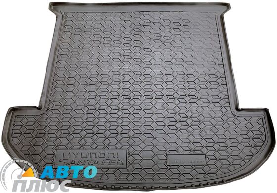 Автомобильный коврик в багажник Hyundai Santa Fe 2018- 7 мест (Avto-Gumm)