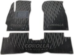 Композитные коврики в салон Toyota Corolla 2007- (V) серые AVTO-Tex