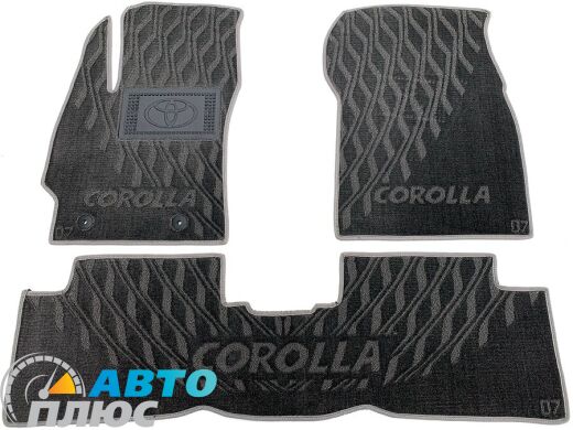 Композитные коврики в салон Toyota Corolla 2007- (V) серые AVTO-Tex