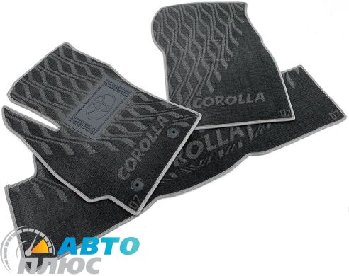 Композитные коврики в салон Toyota Corolla 2007- (V) серые AVTO-Tex