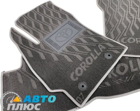 Композитные коврики в салон Toyota Corolla 2007- (V) серые AVTO-Tex