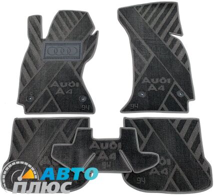 Композитные коврики в салон Audi A4 (B5) 1994-2000 (X) серые AVTO-Tex