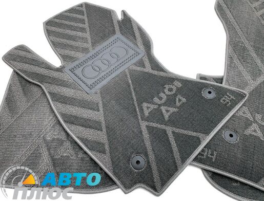 Композитные коврики в салон Audi A4 (B5) 1994-2000 (X) серые AVTO-Tex