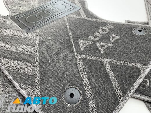 Композитные коврики в салон Audi A4 (B5) 1994-2000 (X) серые AVTO-Tex