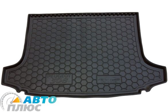 Автомобильный коврик в багажник Peugeot 308 2008- Universal (7 мест) (Avto-Gumm)