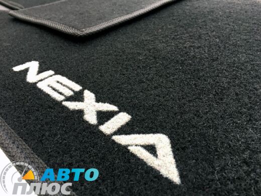 Коврики в салон текстильные Daewoo Nexia 98-/08- черные Стандарт