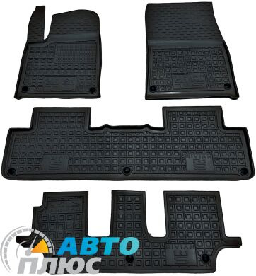 Автомобильные коврики в салон Rivian R1S 2022- 7 мест (AVTO-Gumm)