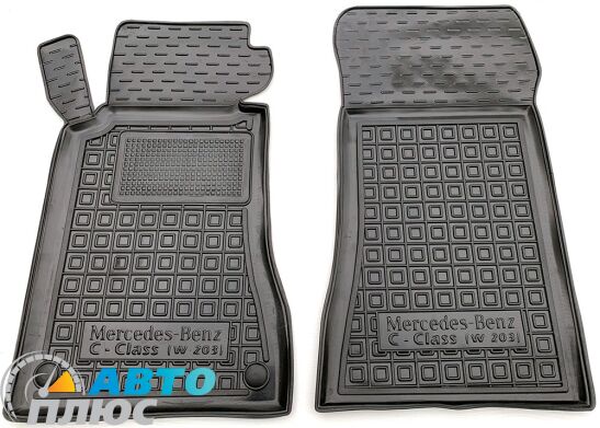 Передние коврики в автомобиль Mercedes C (W203) 2000-2006 (Avto-Gumm)