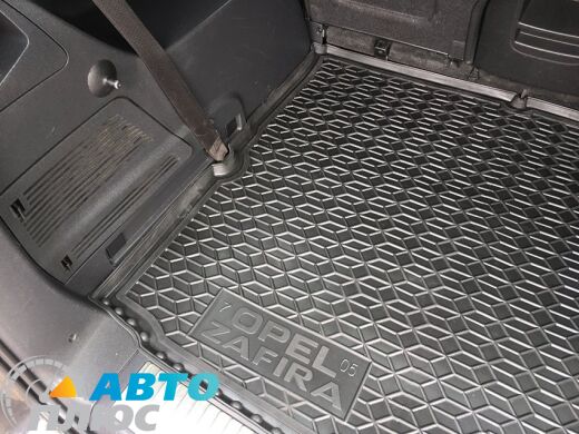 Автомобильный коврик в багажник Opel Zafira B 2005- 7 мест (Avto-Gumm)