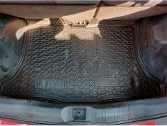 Автомобильный коврик в багажник Nissan Tiida 2004- Hatchback (Avto-Gumm)
