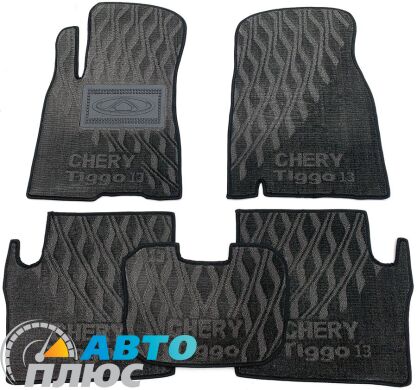 Композитные коврики в салон Chery Tiggo 2005- (V) серые AVTO-Tex