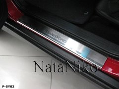 Накладки на пороги SsangYong Kyron 2005- (Premium)