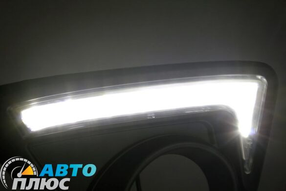 Штатные дневные ходовые огни LED-DRL для Mazda CX-5 2012- V2 черные