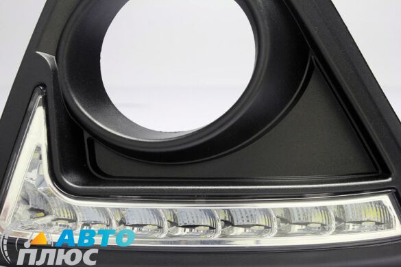 Штатные дневные ходовые огни LED-DRL для Mazda CX-5 2012- V2 черные