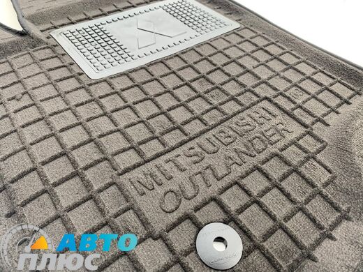 Гибридные коврики в салон Mitsubishi Outlander 2003-2007 (АКПП) (AVTO-Gumm)