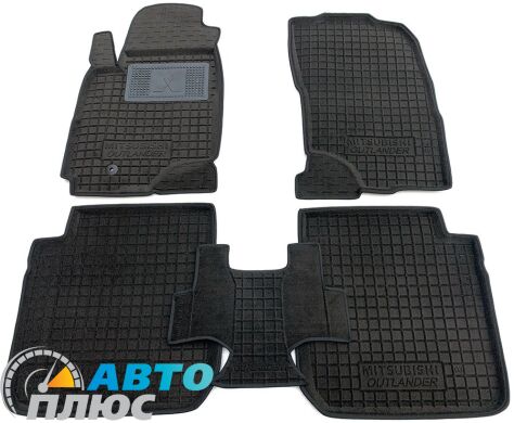 Гибридные коврики в салон Mitsubishi Outlander 2003-2007 (АКПП) (AVTO-Gumm)