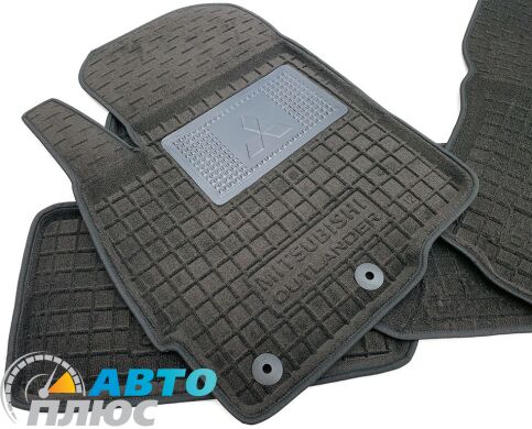 Гибридные коврики в салон Mitsubishi Outlander 2012- (Avto-Gumm)