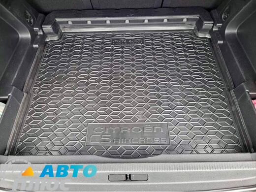Автомобильный коврик в багажник Citroen C5 Aircross 2018-2022 нижняя полка (AVTO-Gumm)