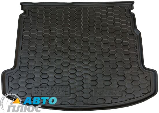 Автомобильный коврик в багажник Renault Megane 3 2009- Universal (с ушами) (Avto-Gumm)