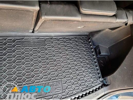 Автомобильный коврик в багажник Volkswagen Atlas 2016- 7 мест короткий (AVTO-Gumm)