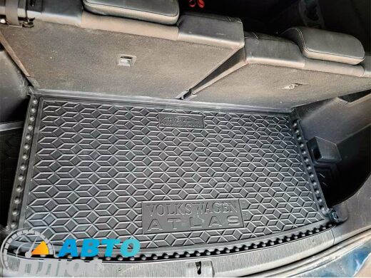 Автомобильный коврик в багажник Volkswagen Atlas 2016- 7 мест короткий (AVTO-Gumm)