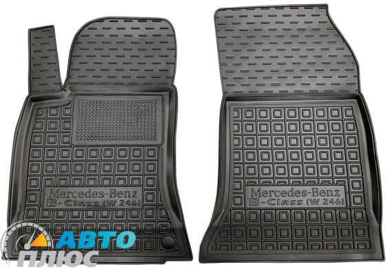 Передние коврики в автомобиль Mercedes B (W246) 2014- Electric Drive (Avto-Gumm)
