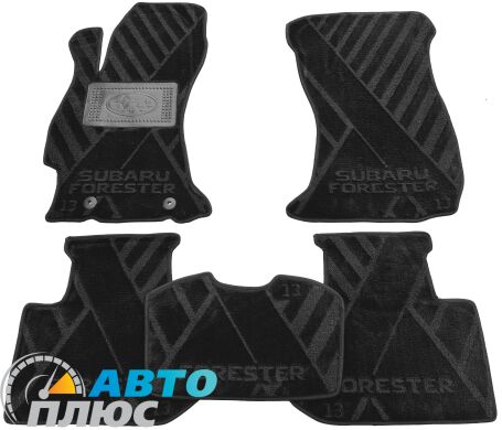 Композитні килимки в сало Subaru Forester 4 2013-2018 (X) чорні AVTO-Tex