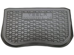 Автомобильный коврик в багажник Tesla Model 3 2017- передний (Avto-Gumm)