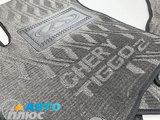 Композитные коврики в салон Chery Tiggo 2 2017- (V) серые AVTO-Tex