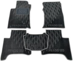 Композитные коврики в салон Toyota Land Cruiser Prado 2002- (V) серые AVTO-Tex