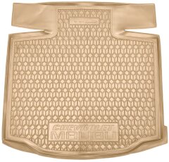 Автомобильный коврик в багажник Chevrolet Malibu 2012-2016 бежевый (AVTO-Gumm)