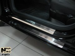 Накладки на пороги Seat Ibiza (6J) 2008- (5 дверей) (Premium)