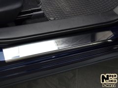 Накладки на пороги Mazda CX-5 2012- (Premium)