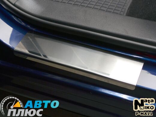 Накладки на пороги Mazda CX-5 2012- (Premium)