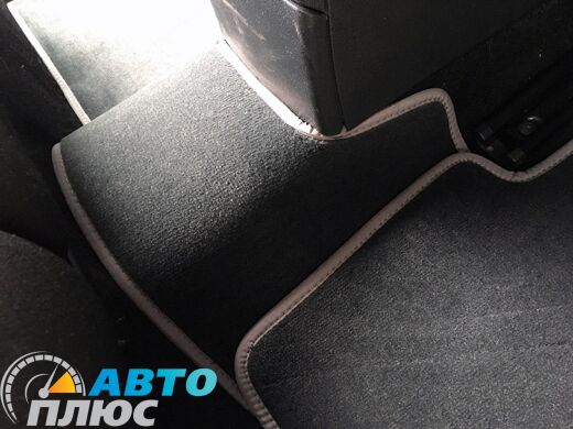 Ворсовые коврики в салон Citroen C4 2010- графитовый Бизнес (Gray Style)