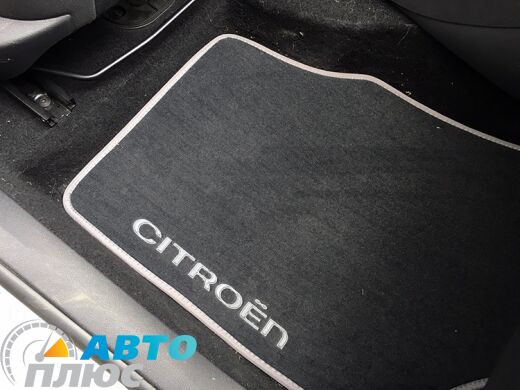 Ворсовые коврики в салон Citroen C4 2010- графитовый Бизнес (Gray Style)