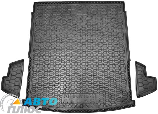 Автомобільний килимок в багажник Volkswagen Atlas 2016- 7 місць подовжений (AVTO-Gumm)